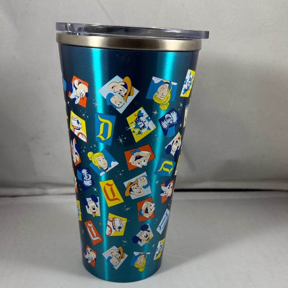 Disney Parks Colorful Character Tumbler 24 oz. New